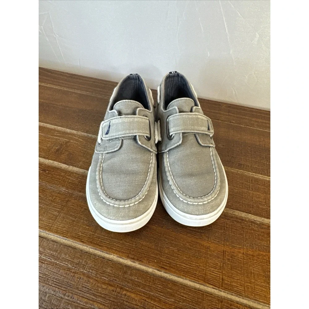 Nautica Kids' Little River Heather Gray Mix Little‎ Boy 12 Boat Shoe Loafer